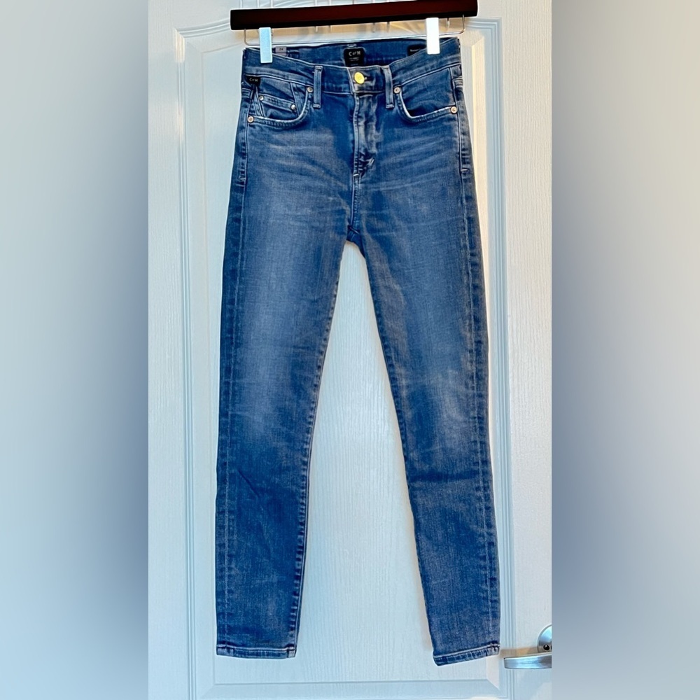 Citizens Of Humanity Rocket Crop High Rise Skinny Jeans Sz 24 Minimalist Classic